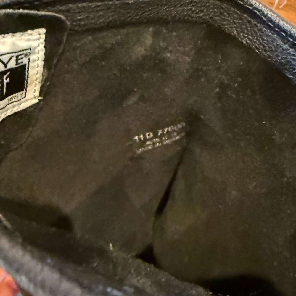 FRYE AND CO. Black Leather Mid-Calf Harness Boots - Picture 4 of 5